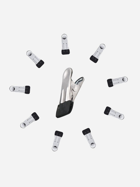 Pince à linge inoxydable | avec revêtement silicone antidérapant