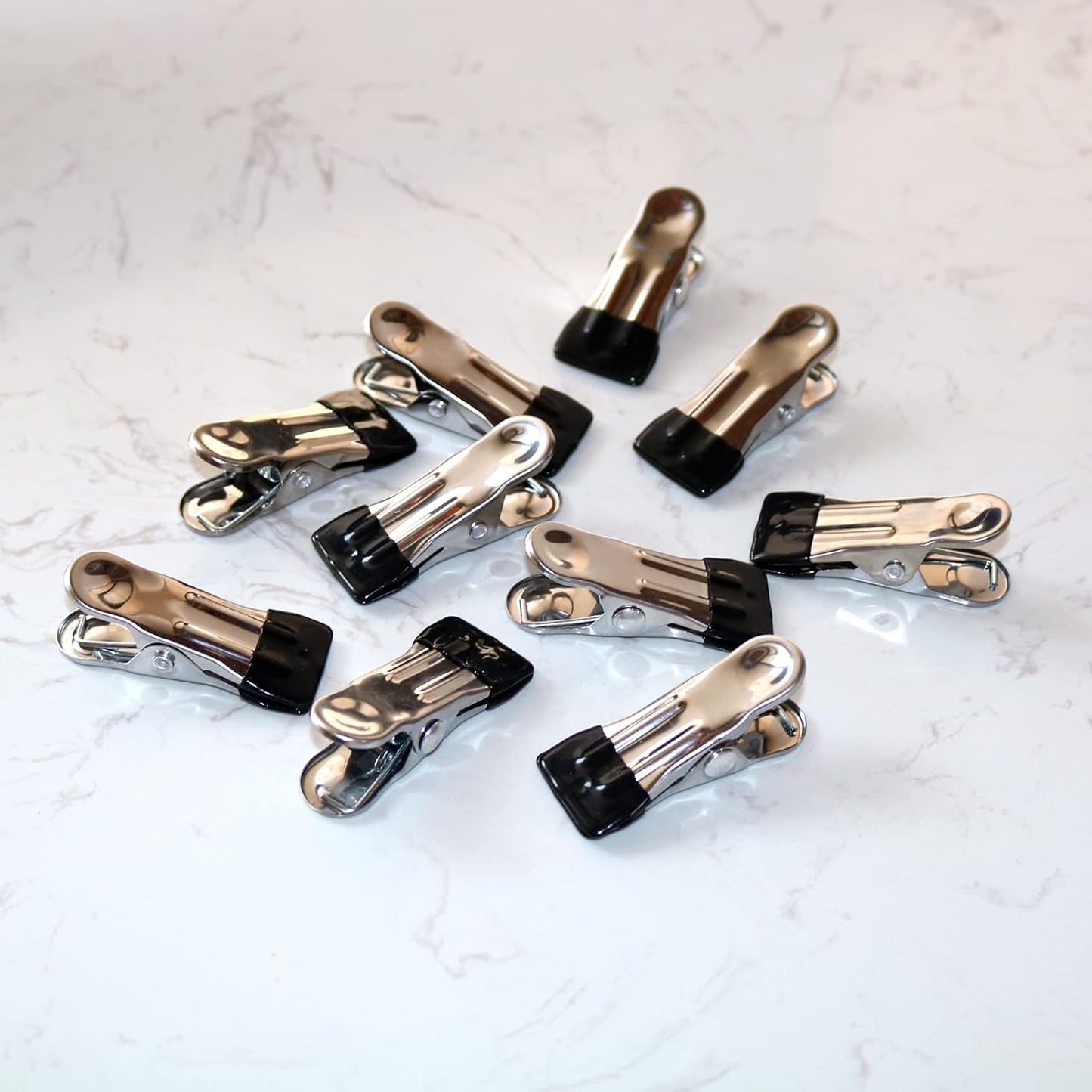 Pince à linge inoxydable | avec revêtement silicone antidérapant