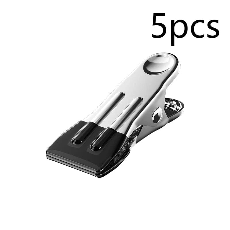 Pince à linge inoxydable | avec revêtement silicone antidérapant 5PCS