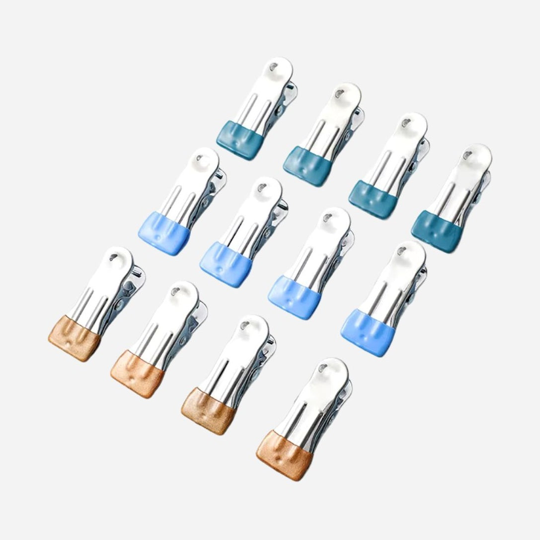 Pince en métal colorée en acier inoxydable avec revêtement silicone (trouver un autre mot - Aéraly