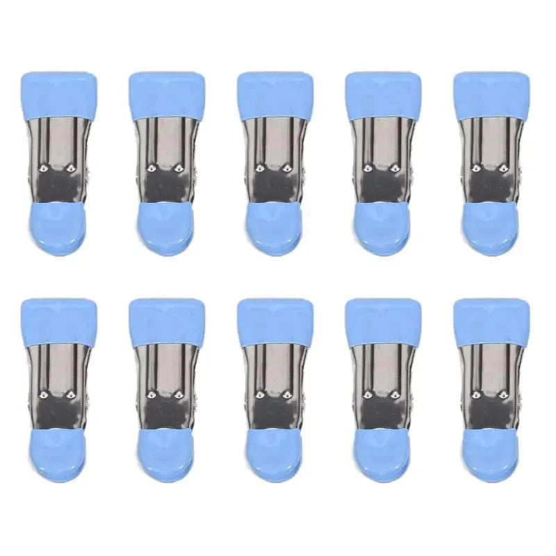 Pince en métal colorée en acier inoxydable avec revêtement silicone (trouver un autre mot cles) Bleu