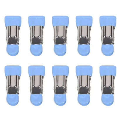 Pince en métal colorée en acier inoxydable avec revêtement silicone (trouver un autre mot cles) Bleu