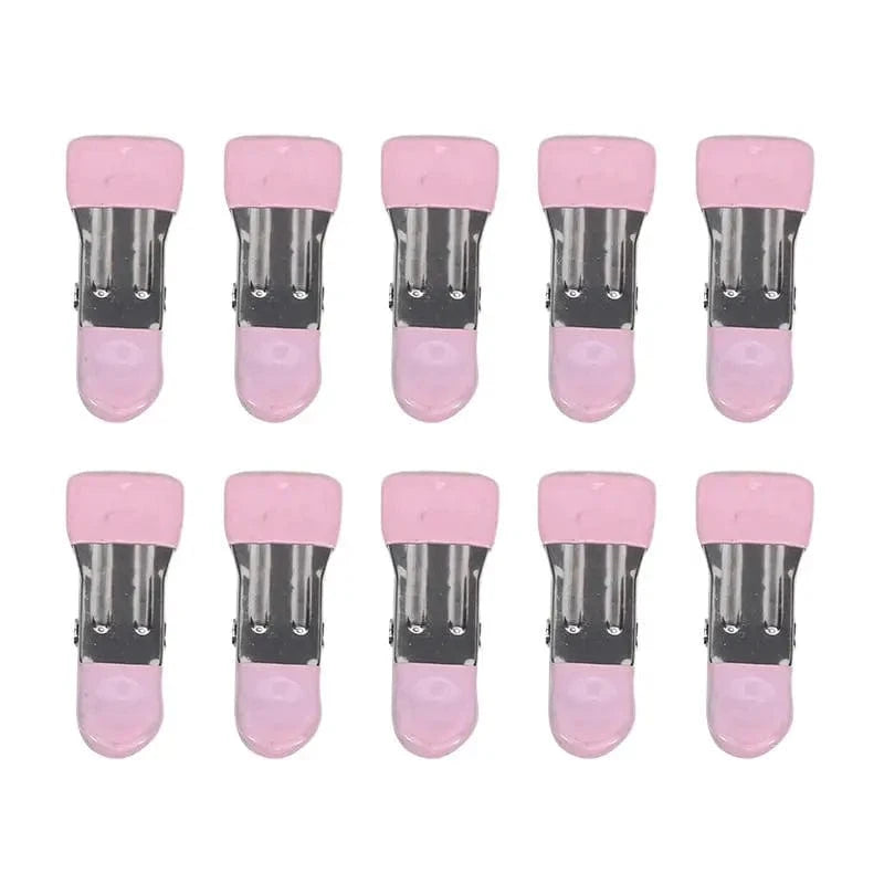 Pince en métal colorée en acier inoxydable avec revêtement silicone (trouver un autre mot cles) Rose