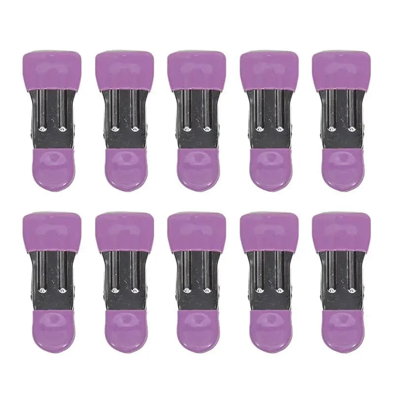 Pince en métal colorée en acier inoxydable avec revêtement silicone (trouver un autre mot cles) Violet