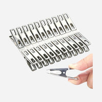 Pinces à linge inoxydables robustes - Séchage facile et sécurisé (20 PCS) - Aéraly