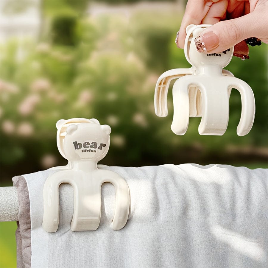 MOD 2/4/6/8pcs Large Windproof Clip, Strong Windproof Quilt Clip, Durable PP Material, Beach Towel Clip, Beach Chair Plastic Clip, Cruise Chair, Heavy Duty Clothes Fixing Hanger, Clothes Pins