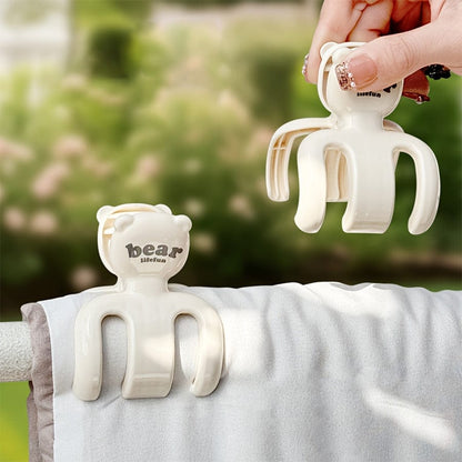 MOD 2/4/6/8pcs Large Windproof Clip, Strong Windproof Quilt Clip, Durable PP Material, Beach Towel Clip, Beach Chair Plastic Clip, Cruise Chair, Heavy Duty Clothes Fixing Hanger, Clothes Pins