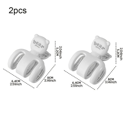 MOD 2/4/6/8pcs Large Windproof Clip, Strong Windproof Quilt Clip, Durable PP Material, Beach Towel Clip, Beach Chair Plastic Clip, Cruise Chair, Heavy Duty Clothes Fixing Hanger, Clothes Pins 2pcs / White