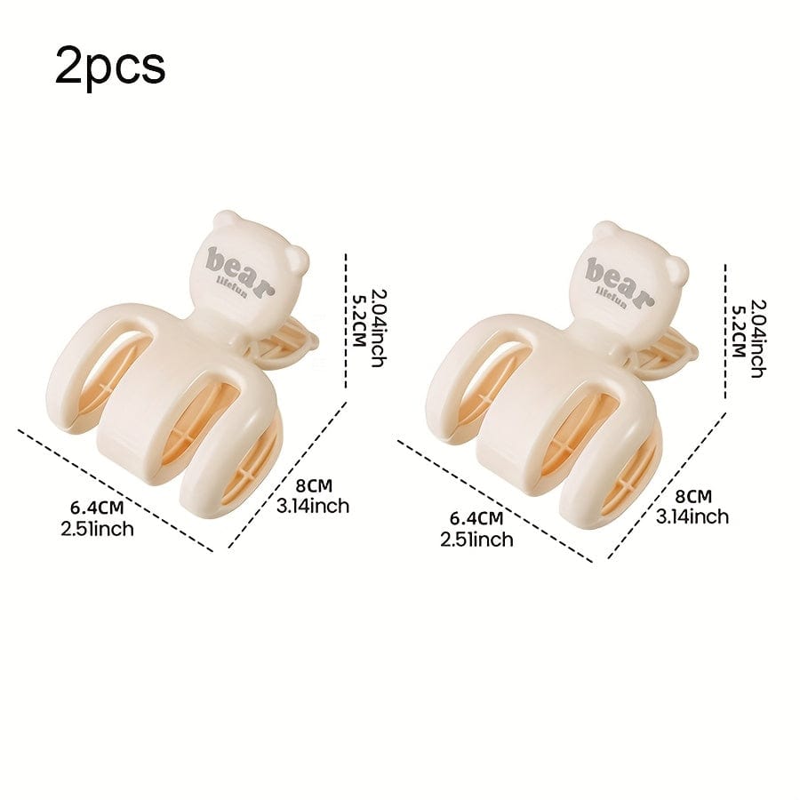 MOD 2/4/6/8pcs Large Windproof Clip, Strong Windproof Quilt Clip, Durable PP Material, Beach Towel Clip, Beach Chair Plastic Clip, Cruise Chair, Heavy Duty Clothes Fixing Hanger, Clothes Pins 2pcs / Cream