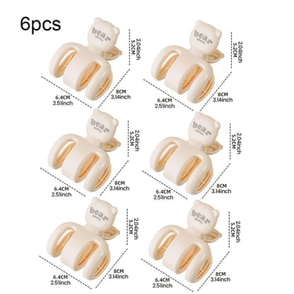 MOD 2/4/6/8pcs Large Windproof Clip, Strong Windproof Quilt Clip, Durable PP Material, Beach Towel Clip, Beach Chair Plastic Clip, Cruise Chair, Heavy Duty Clothes Fixing Hanger, Clothes Pins 6pcs / Cream