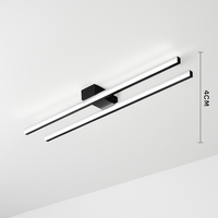 Plafonnier design industriel LED barre lumineuse TRAVE
