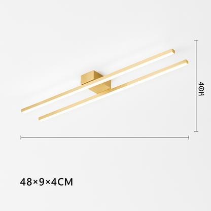 Plafonnier design industriel LED barre lumineuse TRAVE