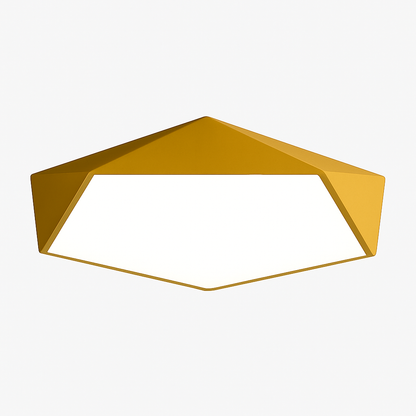 Plafonnier design LED géométrique de couleur POLIGONO