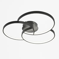 Plafonnier design LED rosace trois cercles TRIFORA