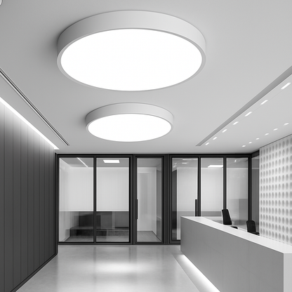 Plafonnier LED design arrondi et plat TONDO