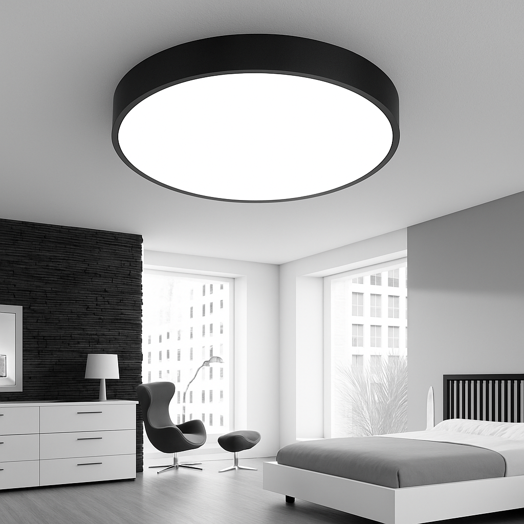 Plafonnier LED design arrondi et plat TONDO