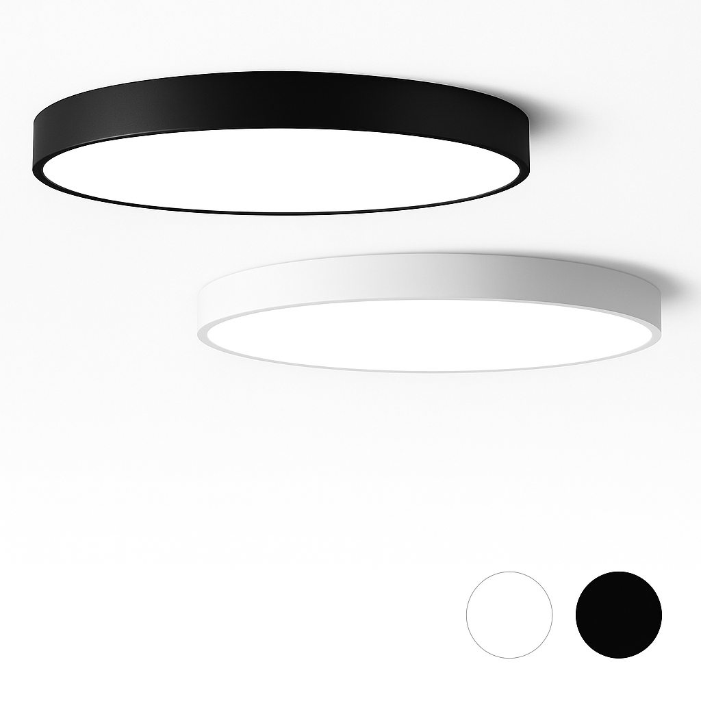 Plafonnier LED design arrondi et plat TONDO