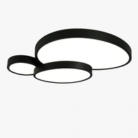 Plafonnier LED décoratif noir et blanc DUALIS