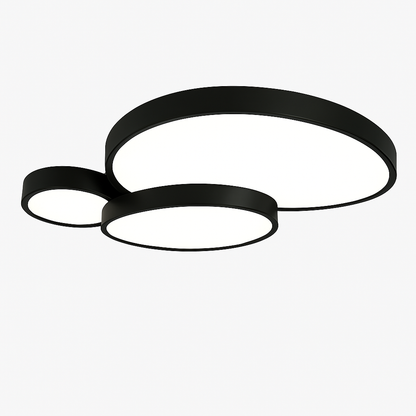 Plafonnier LED décoratif noir et blanc DUALIS