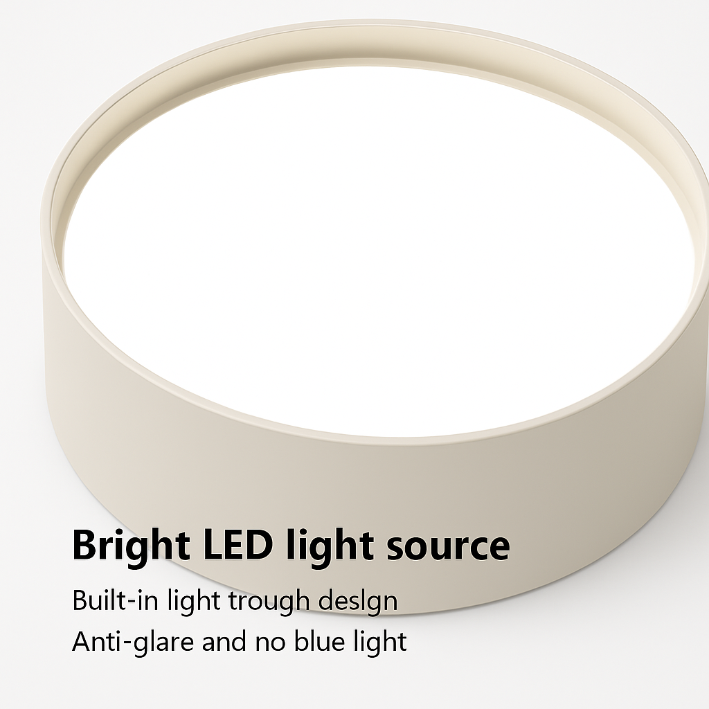 Plafonnier LED décoratif noir et blanc DUALIS