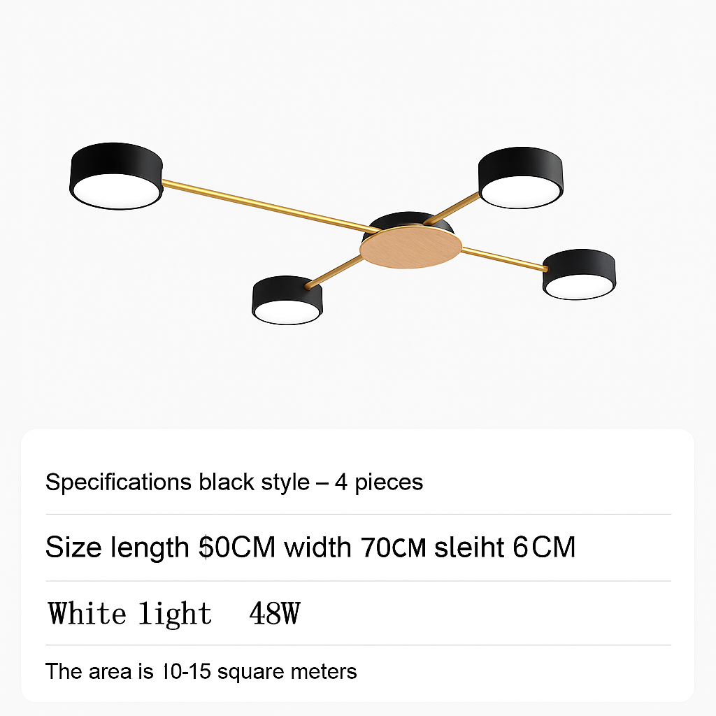 Plafonnier LED design métal et bois lampes rondes GRAPPOLO