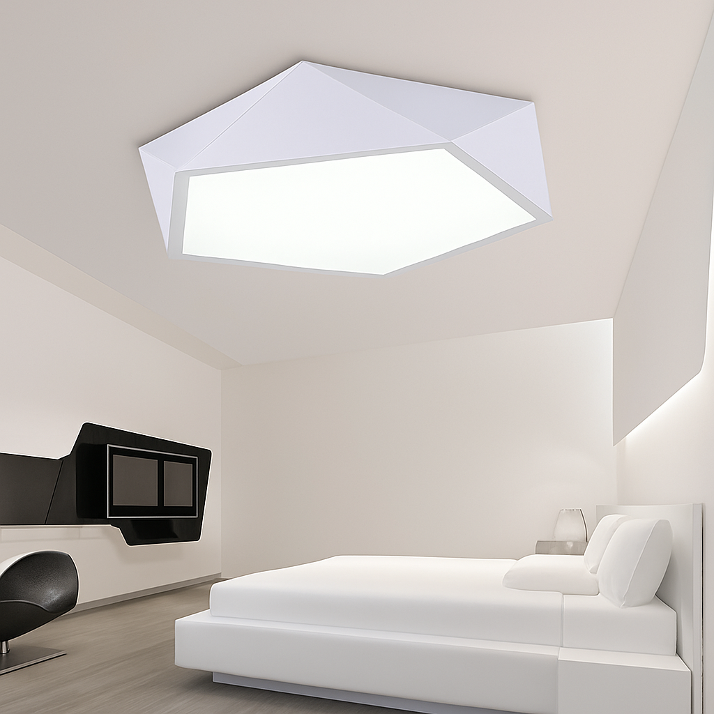 Plafonnier design géométrique en diamant FACETTA