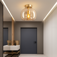 Plafonnier LED en verre design moderne VETRARIA