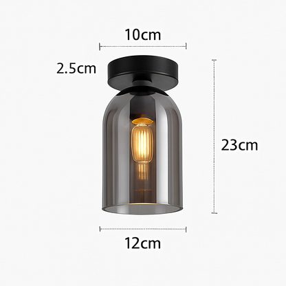 Plafonnier LED en verre design moderne VETRARIA