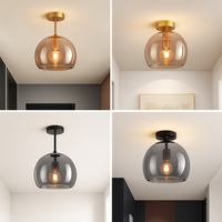 Plafonnier LED en verre design moderne VETRARIA