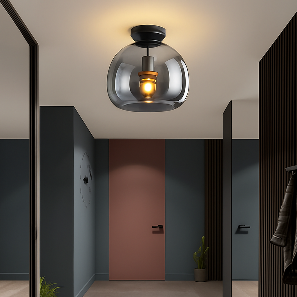 Plafonnier LED en verre design moderne VETRARIA