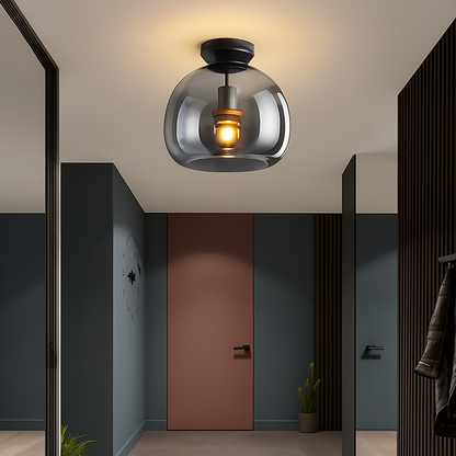 Plafonnier LED en verre design moderne VETRARIA