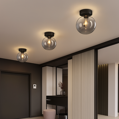 Plafonnier LED en verre design moderne VETRARIA