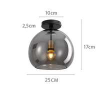 Plafonnier LED en verre design moderne VETRARIA