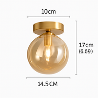 Plafonnier LED en verre design moderne VETRARIA