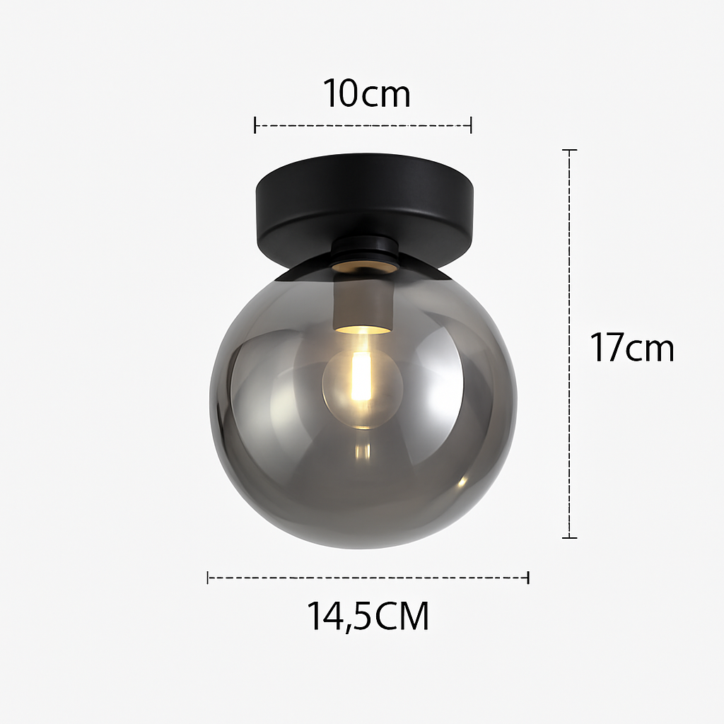 Plafonnier LED en verre design moderne VETRARIA