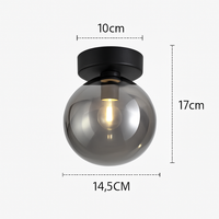 Plafonnier LED en verre design moderne VETRARIA
