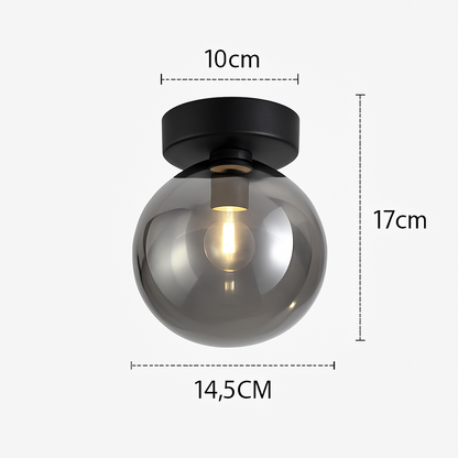 Plafonnier LED en verre design moderne VETRARIA