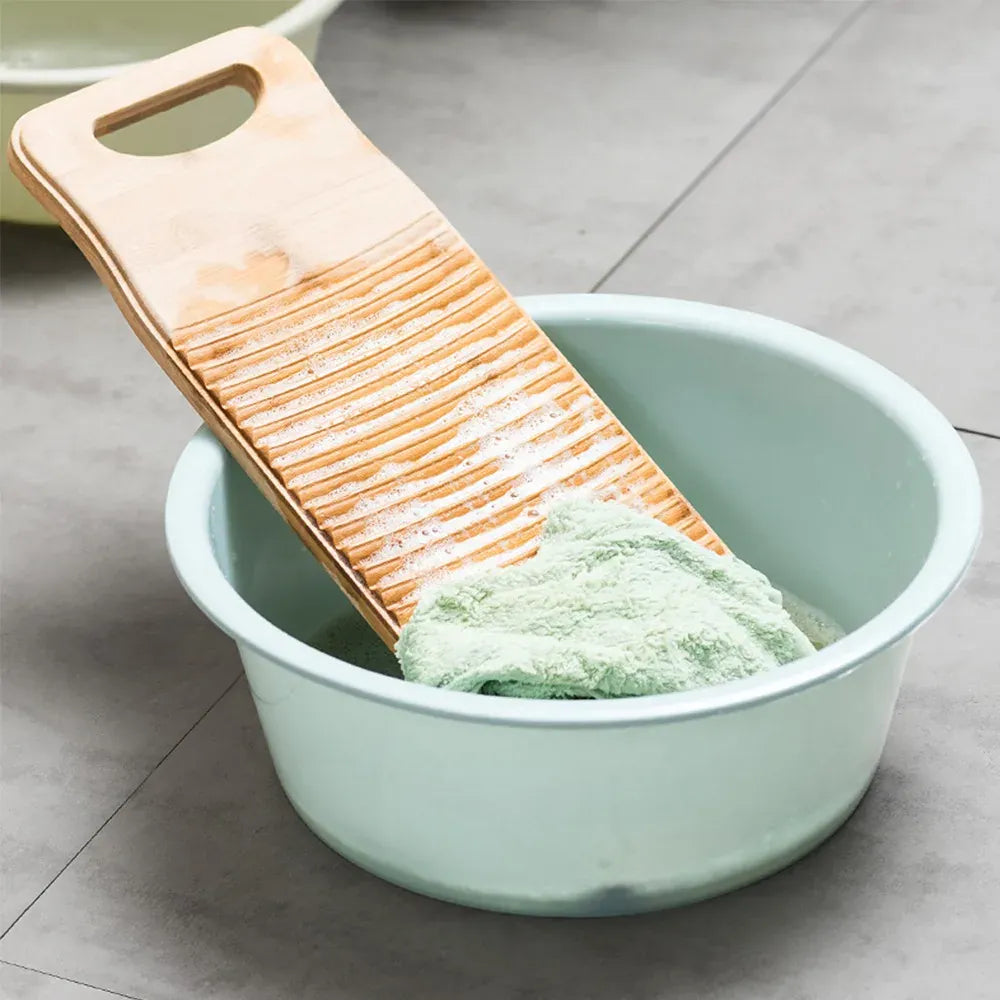 Planche à laver en bois antidérapante