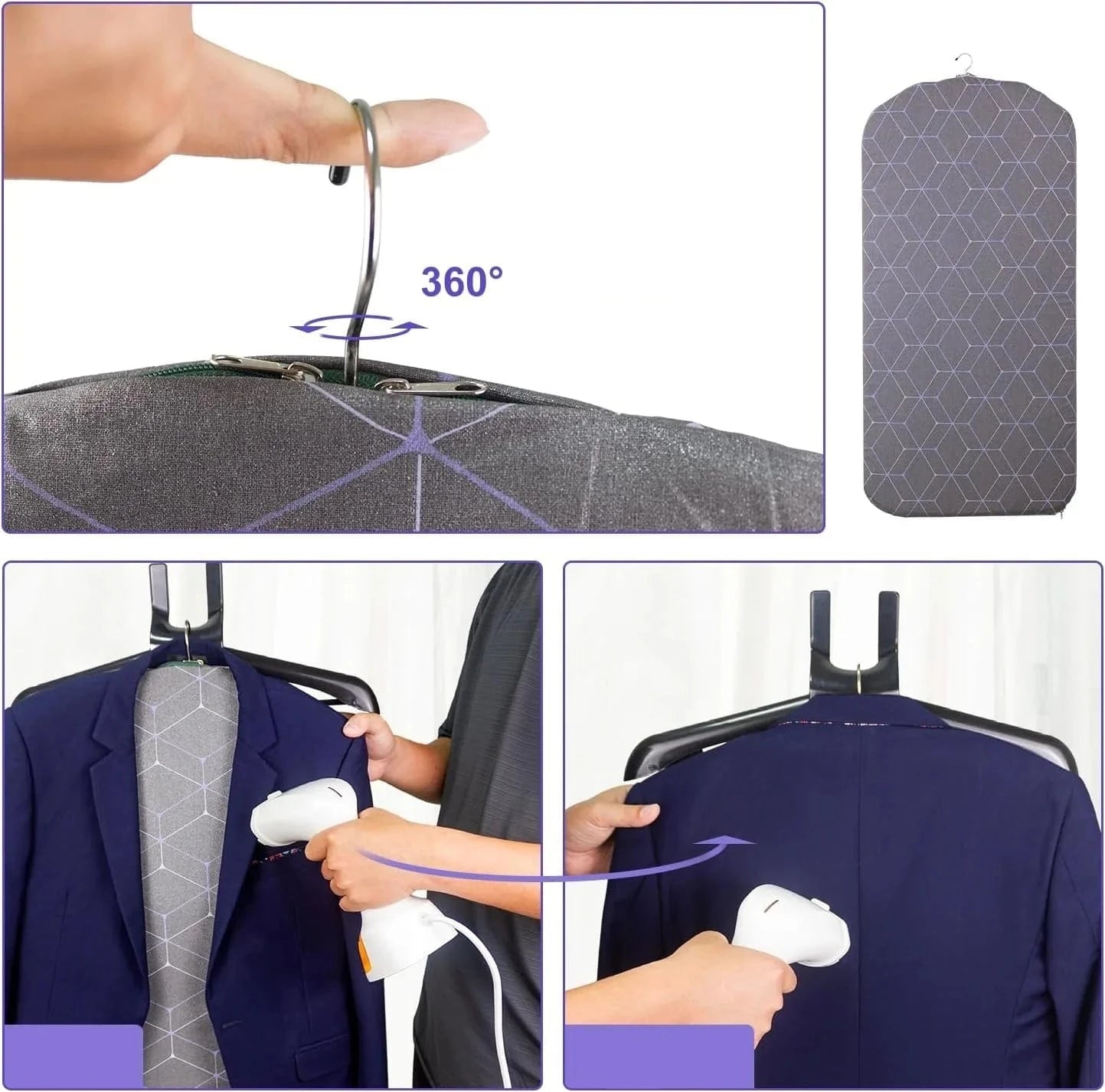 Planche pour défroisseur portable et pliable en coton