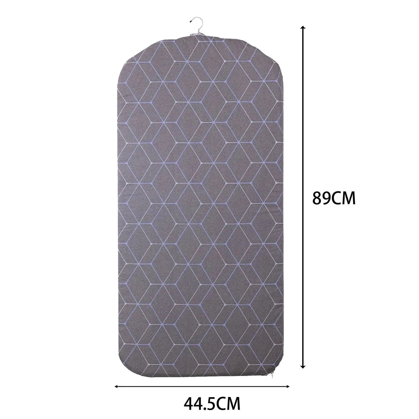 Planche pour défroisseur portable et pliable en coton Noir gris