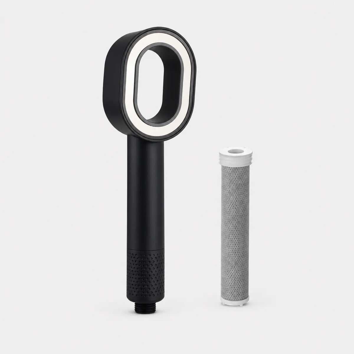 AQUANE - Pommeau de Douche avec Filtre à Charbon Intégré, Blanc ou Noir