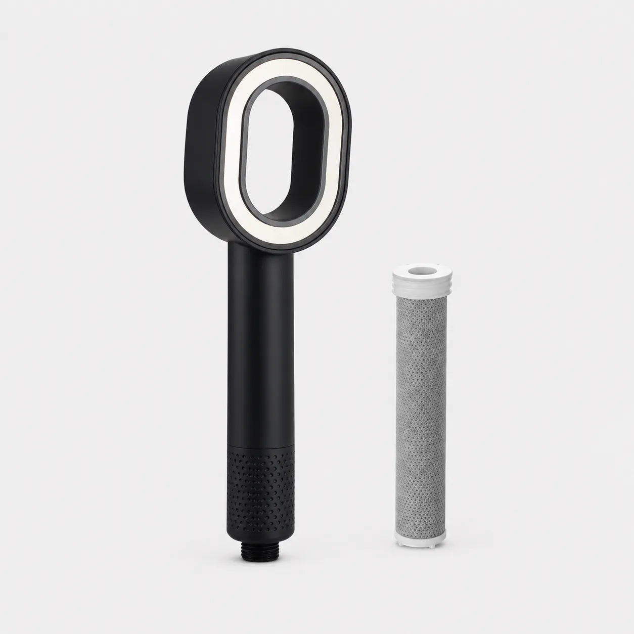 AQUANE - Pommeau de Douche avec Filtre à Charbon Intégré, Blanc ou Noir