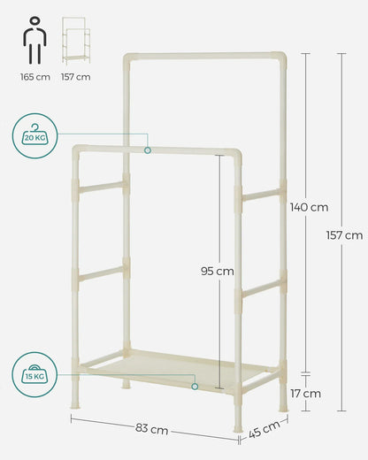 Portant Blanc - Ranger vos vêtements avec élégance Blanc