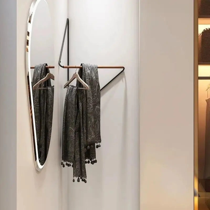 Portant d'angle coin bois moderne grenier