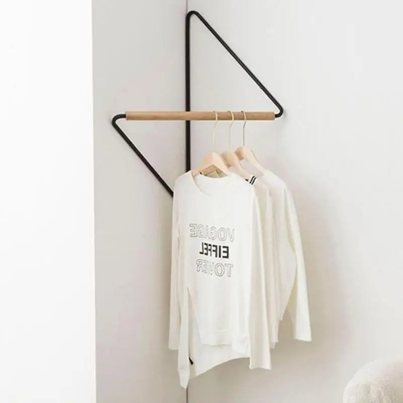 Portant d'angle coin bois moderne grenier