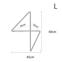 Modern wooden corner attic clothes rack