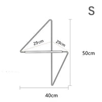 Modern wooden corner attic clothes rack