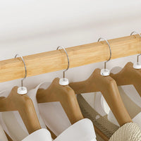 Portant vêtements bambou double barres - Parez votre dressing avec style et fonctionnalité - Aéraly