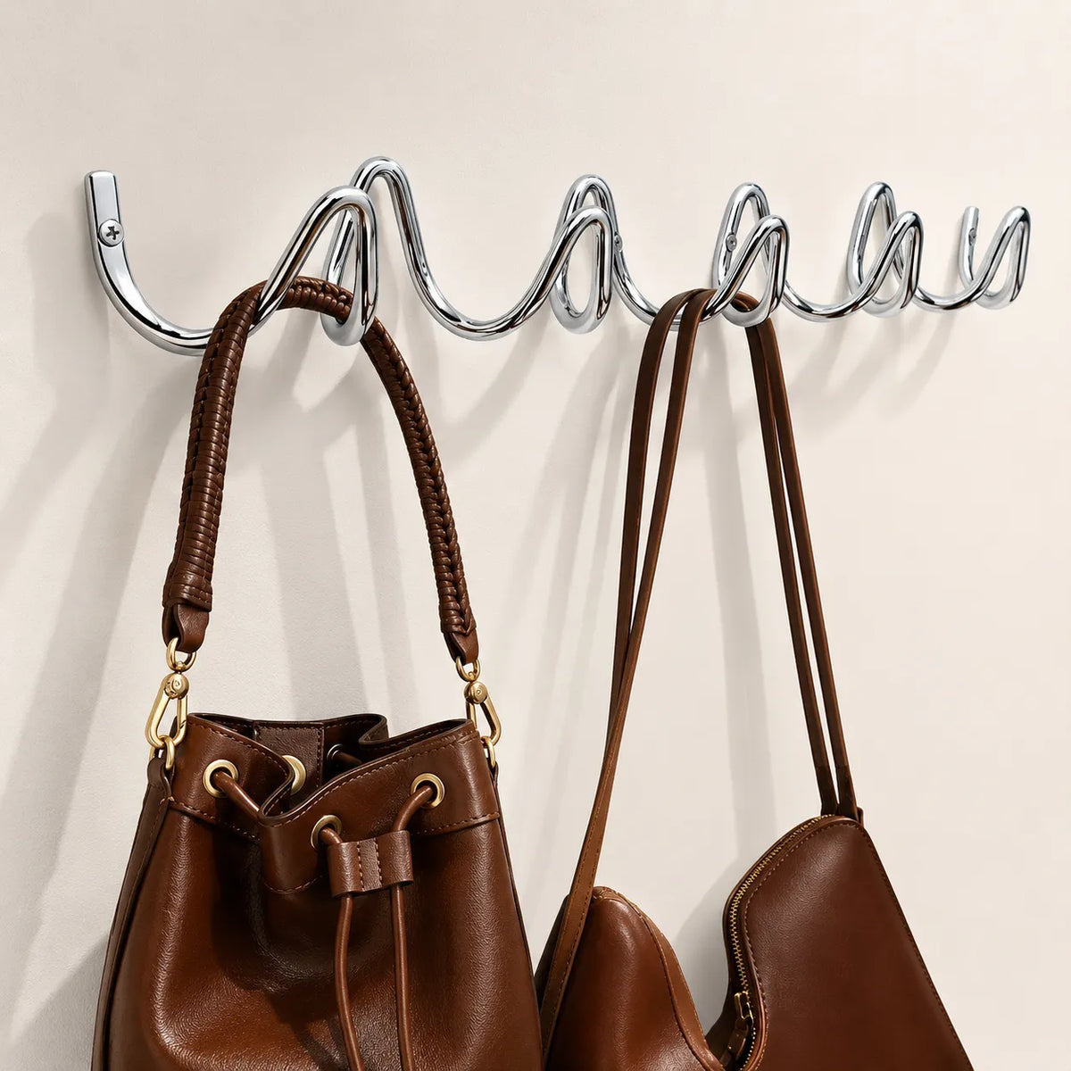 Wandhaken, minimalistisch, gewelltes Design