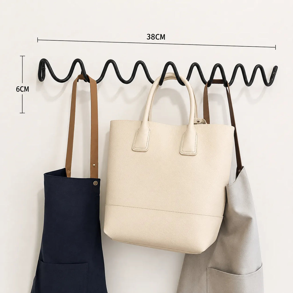 Wandhaken, minimalistisch, gewelltes Design